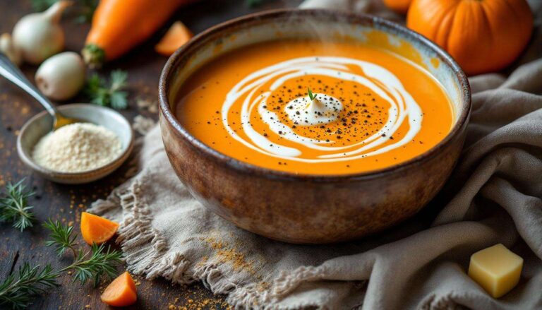 C&rsquo;est facile et rapide » : la recette du velouté au potimarron de Philippe Etchebest