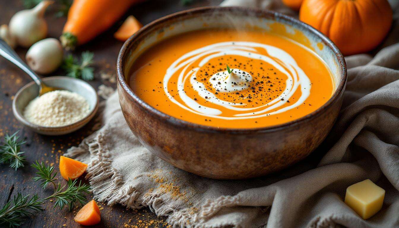C’est facile et rapide » : la recette du velouté au potimarron de Philippe Etchebest