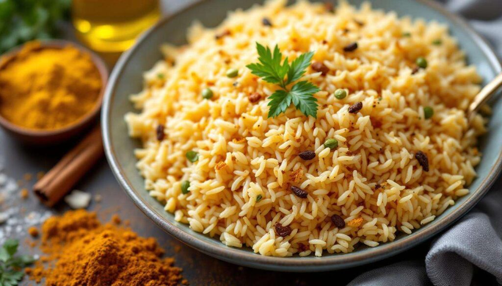 Recette du riz aux épices très simple (accompagnement idéal d&rsquo;un plat)