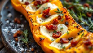 Cette butternut rôtie à la raclette, façon hasselback, est faite pour vous !