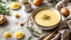 La soupe poireaux-pommes de terre : voici notre recette notée 4.9/5 pour réaliser ce délicieux potage parmentier