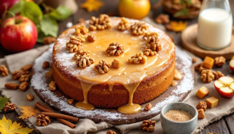 « Douceur réconfortante » : le cake automnal au parfum de cannelle, pomme et noix craquantes à tester