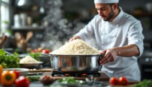 C'est comme ça qu'on apprend à cuire le riz en CAP Cuisine - bien meilleur qu'à l'eau et pas plus compliqué