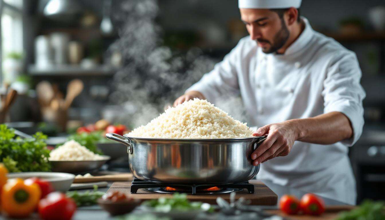 C’est comme ça qu’on apprend à cuire le riz en CAP Cuisine – bien meilleur qu’à l’eau et pas plus compliqué