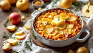 Ce gratin pommes-oignons ultra simple (sans crème) est encore plus gourmand qu’un dauphinois — l’essayer, c’est l’adopter
