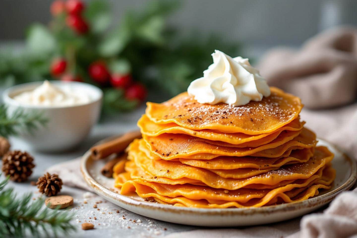« Un goûter tout doux à la couleur d’hiver » : la recette maligne des crêpes moelleuses à la patate douce prêtes en 20 minutes