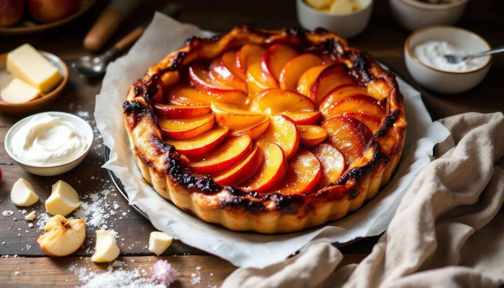 Une recette réconfortante” : la tarte Tatin de Nina Métayer à servir avec de la crème fraîche