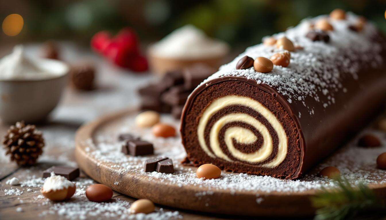 Découvrez notre bûche de Noël tout chocolat toute simple à faire… et régalez tout le monde !