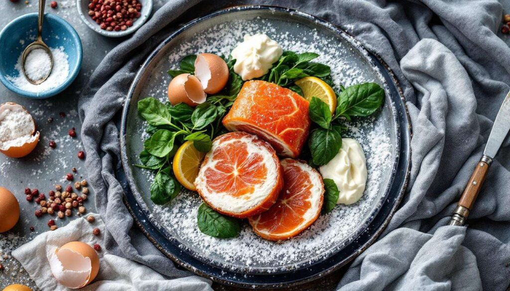 Ce roulé de truite fumée au Thermomix, avec sa génoise aux épinards et fromage frais, sera la star de votre Noël !