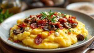 Ce n’est ni une purée, ni une tartiflette, ni une pizza… mais cette polenta crousti-fondante est une tuerie