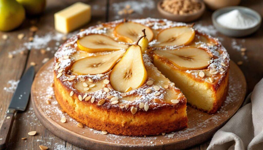 Moitié moelleux, moitié croustillant : ce gâteau aux poires fait mieux qu’une tarte et plus simple qu’un cake