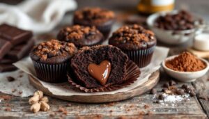 Craquez pour ces muffins extra chocolat au cœur coulant : 20 minutes suffisent pour un goûter inoubliable