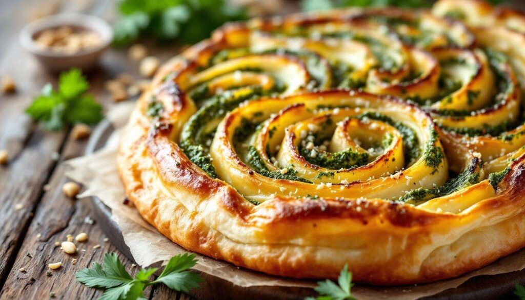 La fameuse tarte soleil au pesto se prépare en quelques minutes et fait toujours un tabac à l'apéro