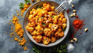 Fondez pour ce chou-fleur rôti au curry doux et paprika pour des repas d’automne qui croustillent sous la fourchette