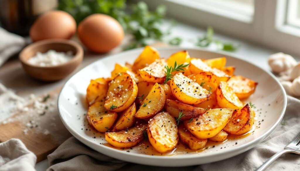 Cette méthode sans friteuse donne des pommes de terre sautées bien croustillantes à tous les coups