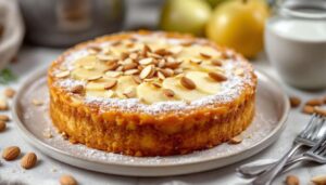 Ce gâteau léger à la poire a le même goût qu'une tarte amandine - seulement 150 calories la part