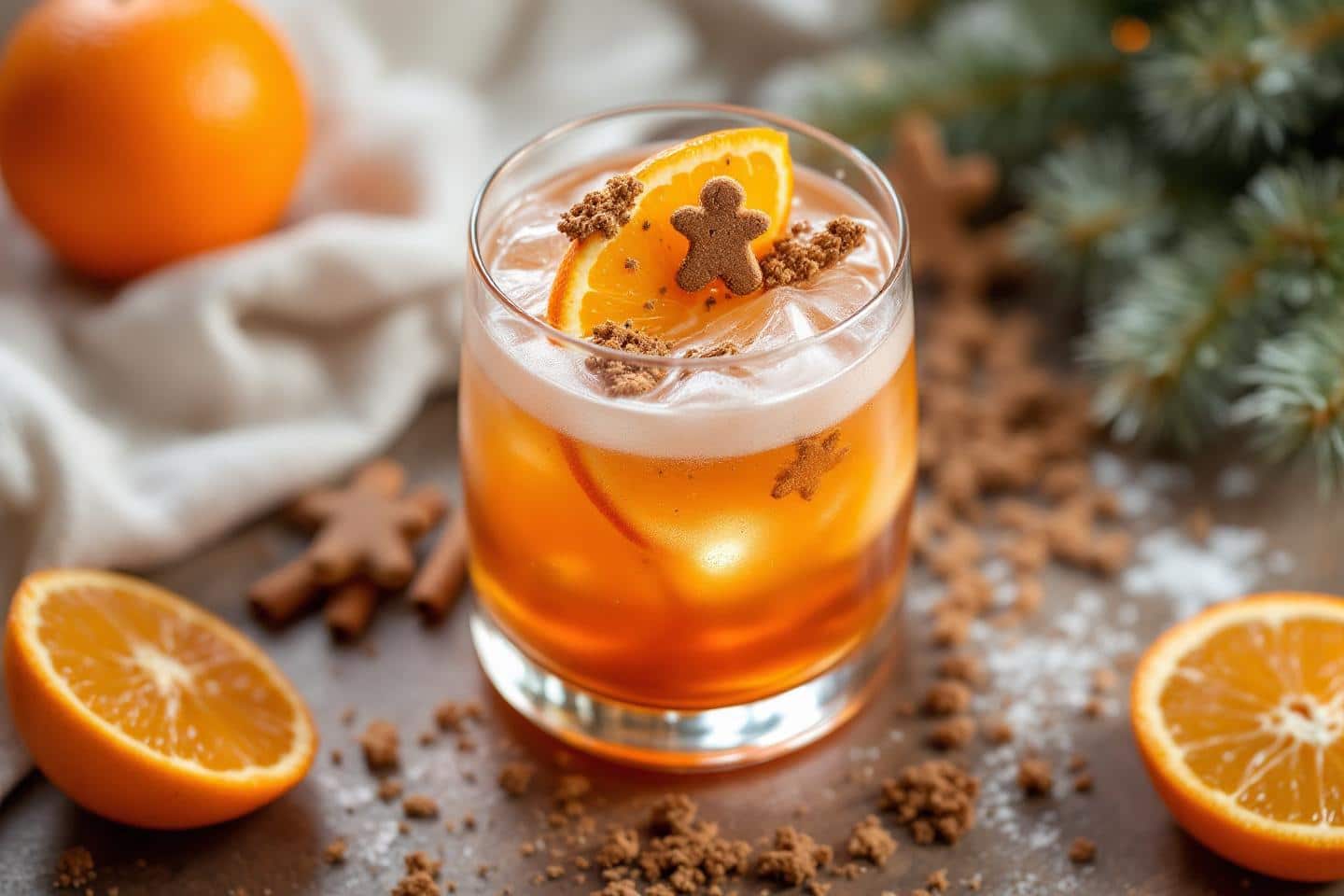 Un jour, un cocktail : Christmas Spritz, l’éclat festif du pain d’épices à savourer pendant l’avent