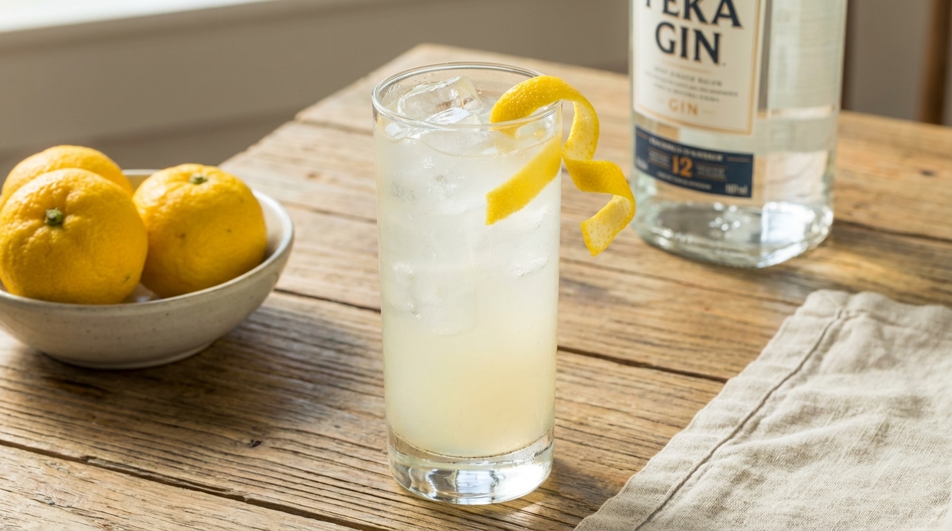 Un jour, un cocktail : collins au yuzu, le zeste vivifiant pour picorer l’hiver en douceur
