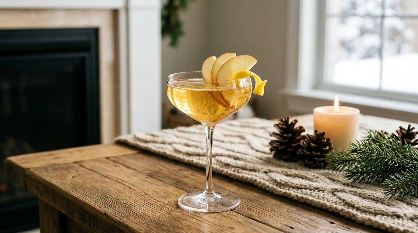 Un jour, un cocktail : Apple Spritz, pétillance fruitée pour égayer l’apéro d’hiver