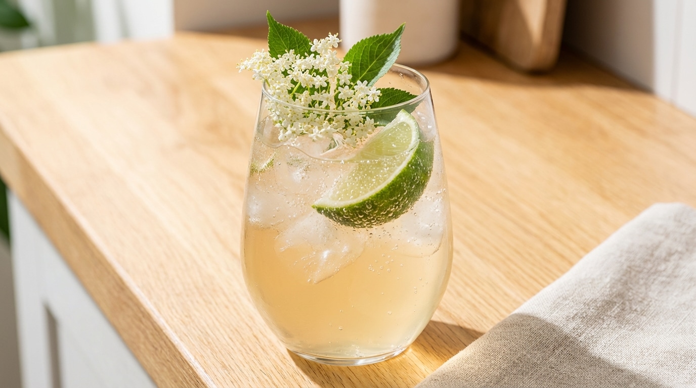 Hugo St-Germain : la recette florale et pétillante à adopter pour un apéritif léger en plein hiver