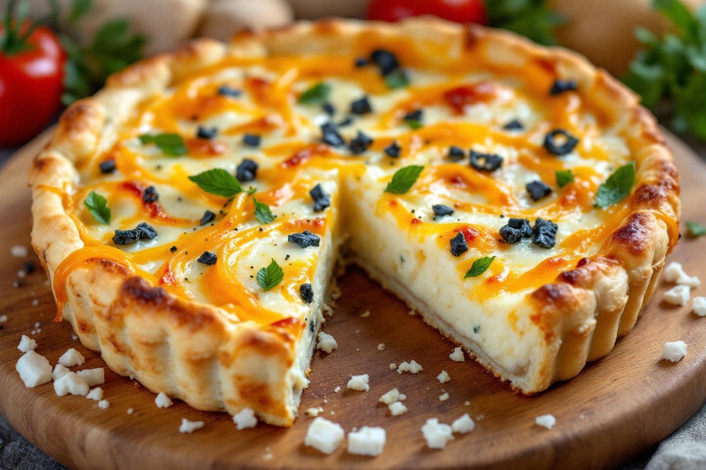 J’ai testé la tarte fromagère express : ce combo bleu, gruyère et mozza va vous faire fondre (prête en 35 minutes !)