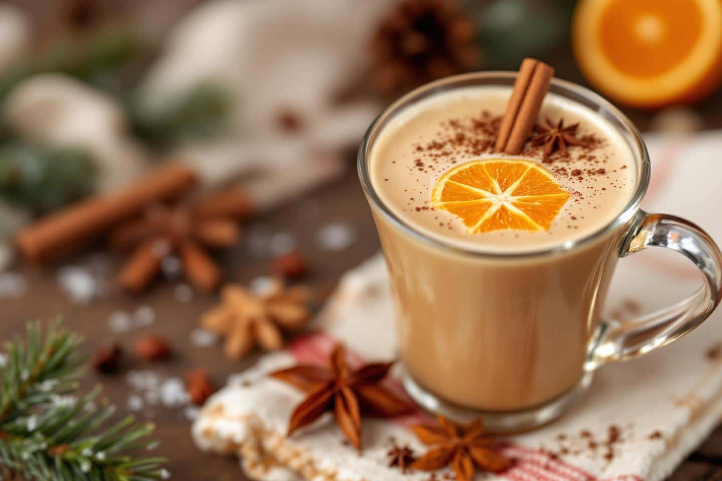 Un jour, un cocktail : christmas chai latte, gourmandise épicée et douceur d’orange confite pour une pause de l’avent chaleureuse