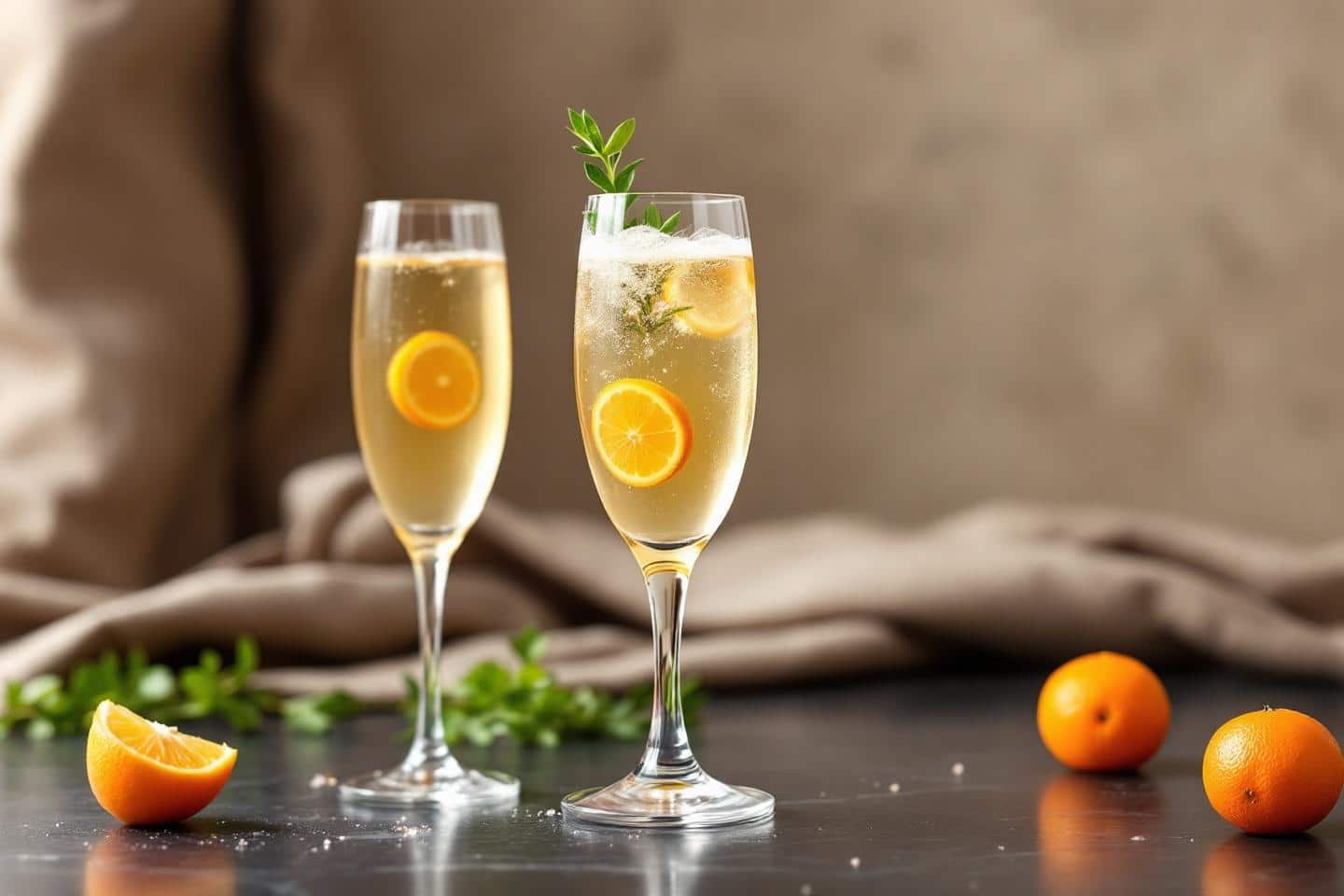 Un jour, un cocktail : champagne mandarine & estragon, l’élégance acidulée pour débuter l’année en finesse