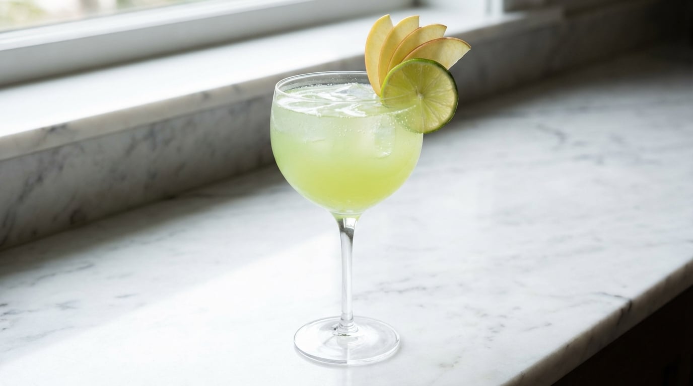 Un jour, un cocktail : aigrelette pomme & citron vert, la parenthèse acidulée à siroter en janvier