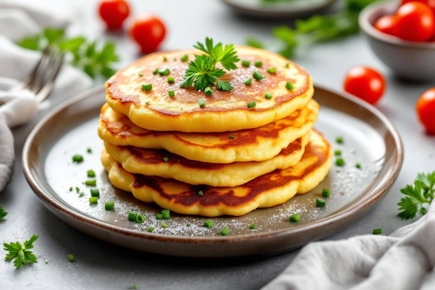 « Faciles, parfumés et prêts en un rien de temps » : des pancakes salés aux herbes fraîches pour des repas improvisés ultra savoureux