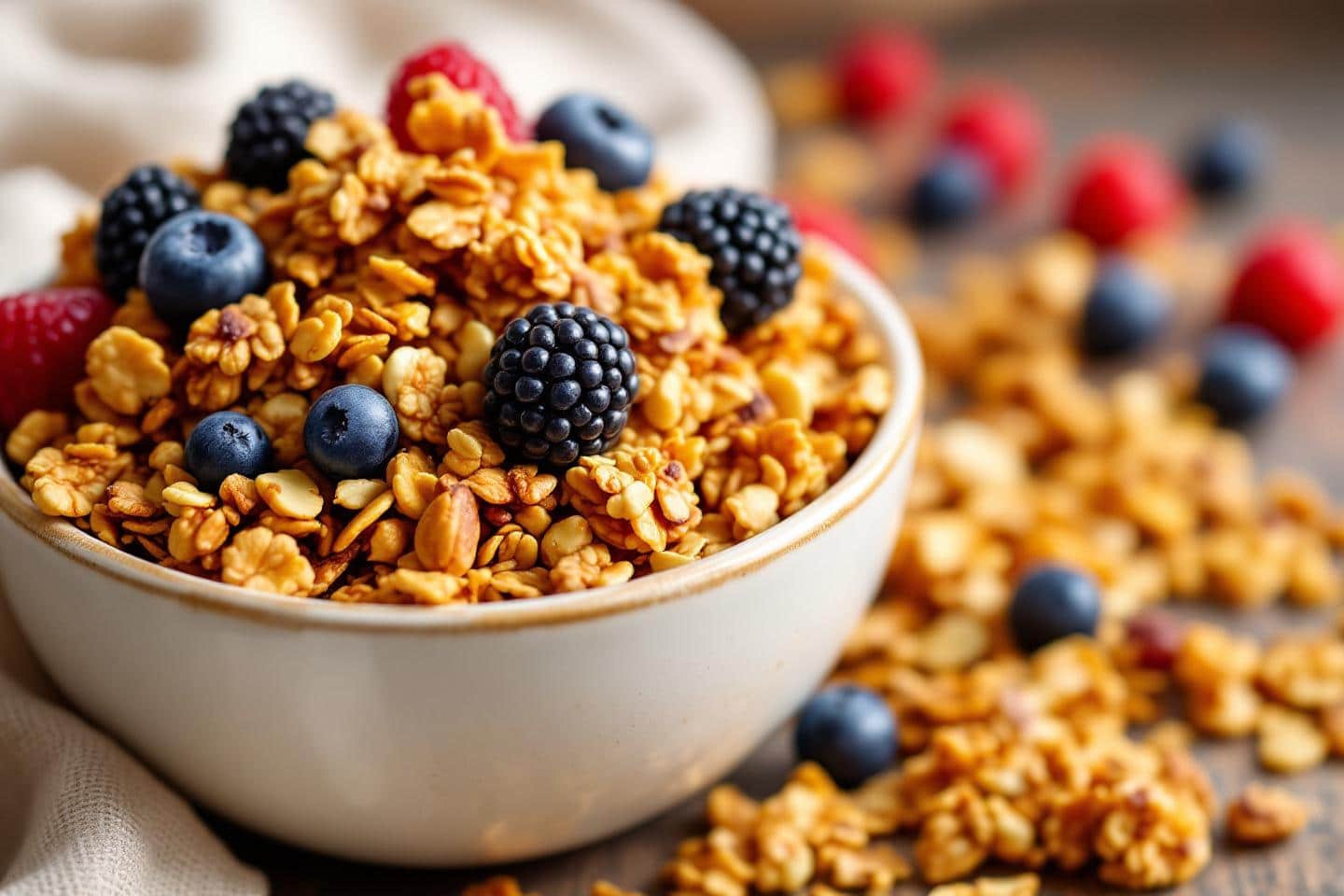 « Un granola doré et croustillant à souhait » : la recette maison toute simple pour des matins d’hiver croustillants et qui commencent bien !