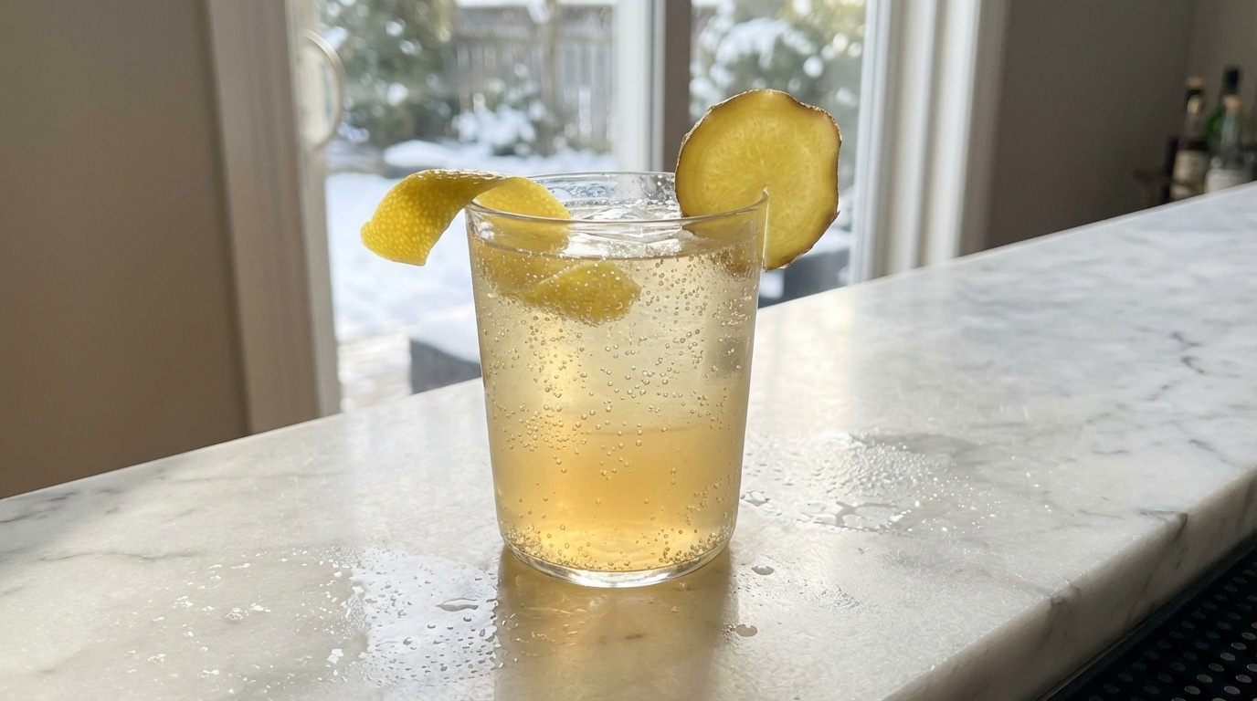 Un jour, un cocktail : Ginger Smash citron-miel, la parenthèse rafraîchissante et légère pour l’hiver