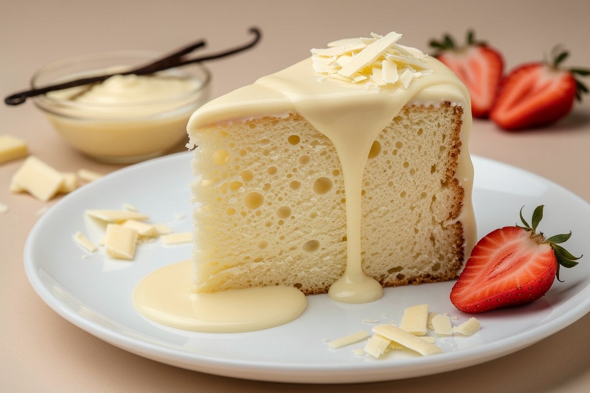Ce gâteau au chocolat blanc sans farine ni sucre (2 ingrédients, 5 minutes de prépa) m’a totalement fait oublier celui au yaourt !