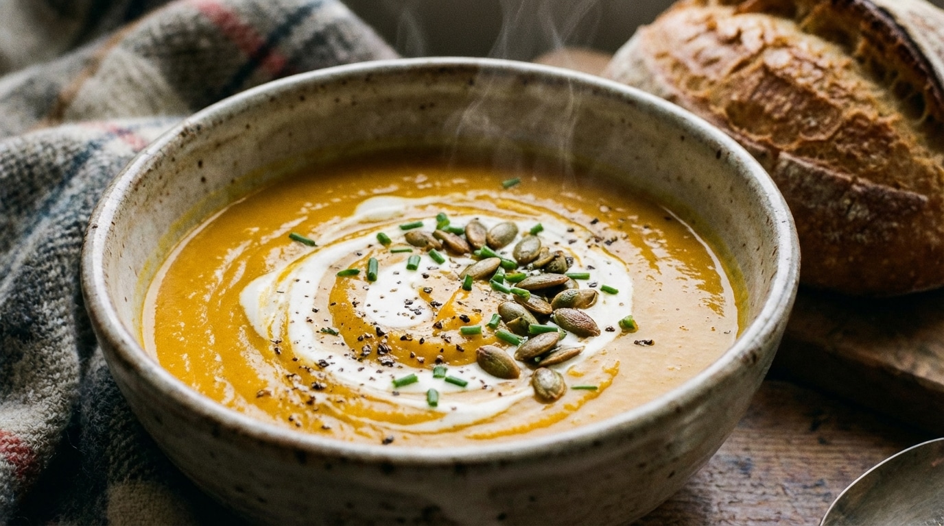 Plus onctueuse qu’un nuage de crème, mais sans produits laitiers : mon secret pour une soupe divinement veloutée