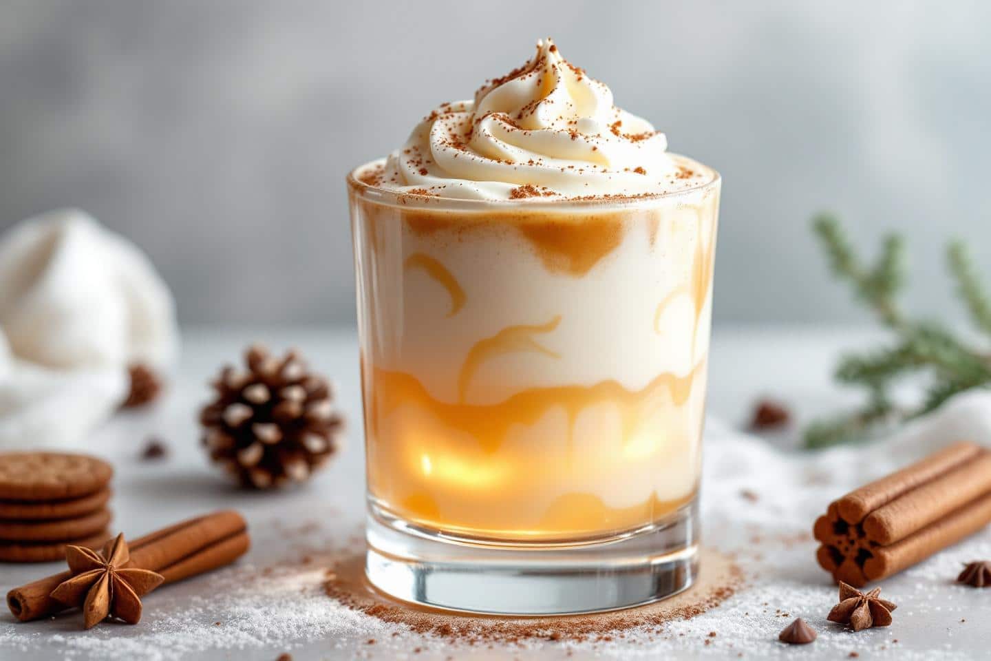 Un jour, un cocktail : Biscuit de Noël au spéculoos, mousse crémeuse aux épices et douceurs vanillées pour savourer l’hiver
