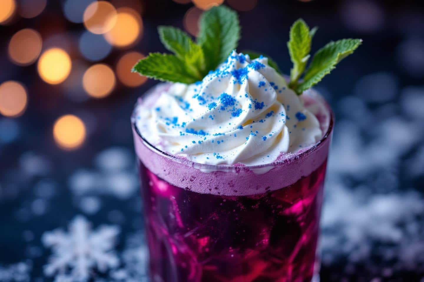Un jour, un cocktail : Nuit Polaire, alliance de mûre acidulée, menthe poivrée et mousse chantilly pour une escapade gourmande sans alcool