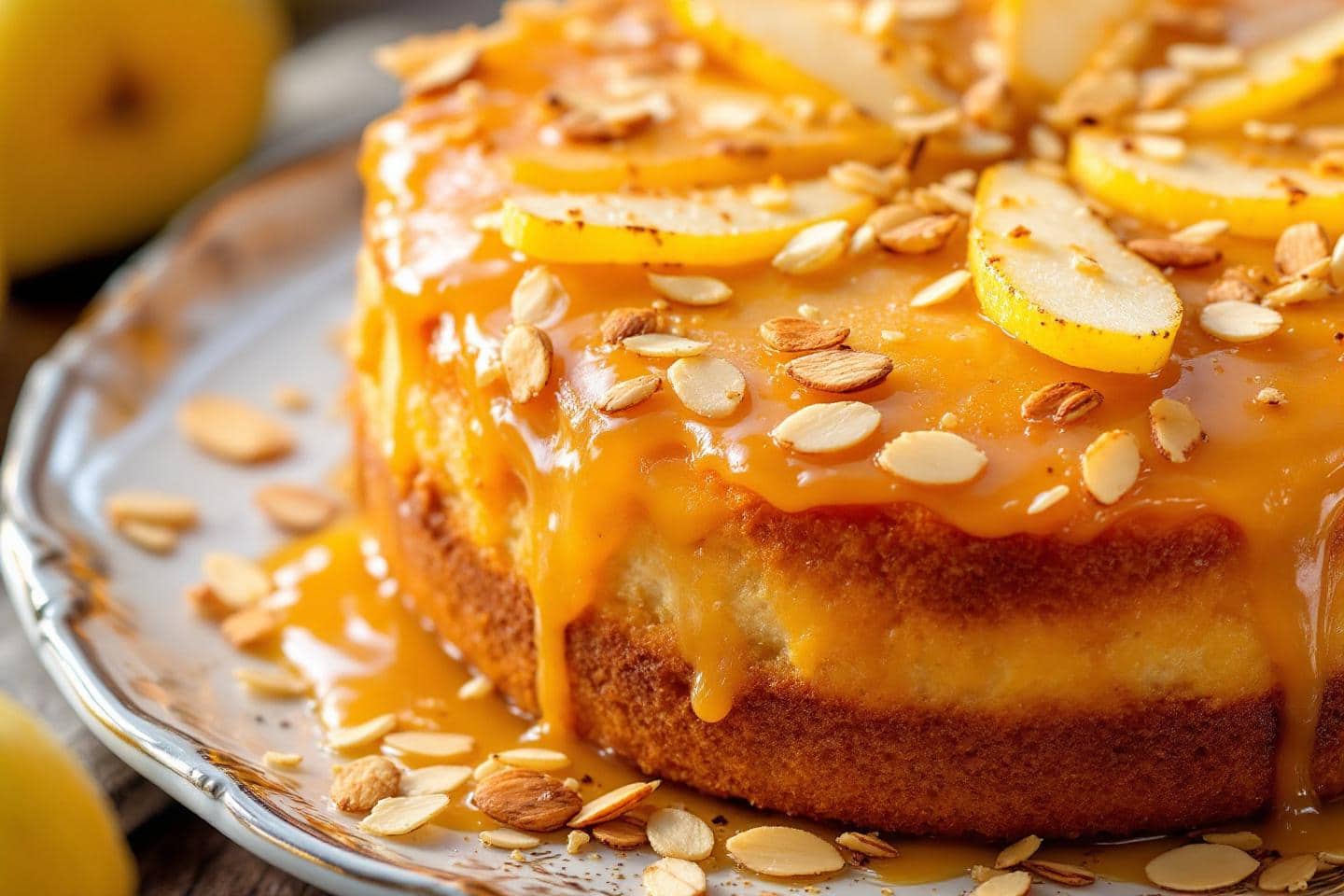 Un gâteau poire-amande irrésistible à la texture fondante : « c’est la recette facile que mes invités me réclament chaque automne »
