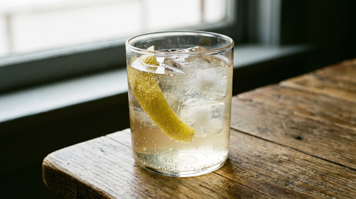Un jour, un cocktail : spritz jasmin-thé vert, douceur glacée et bulles fraîches pour l’apéritif de janvier