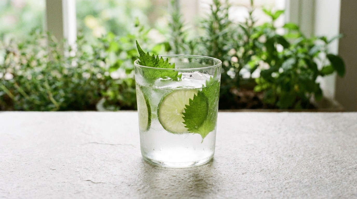 Un jour, un cocktail : vodka tonic citron vert & shiso, fraîcheur botanique à découvrir cet hiver