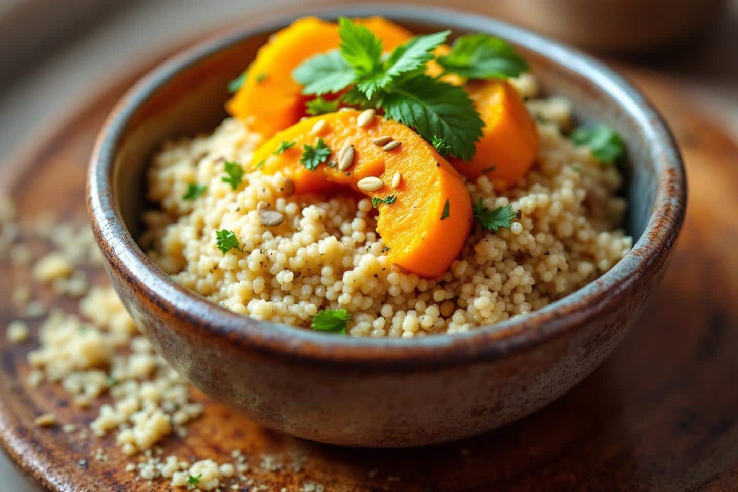 J’ai adopté ce bowl quinoa-courge ultra fondant : prêt en 30 minutes, un dîner doudou façon bistro (et sans stress !)