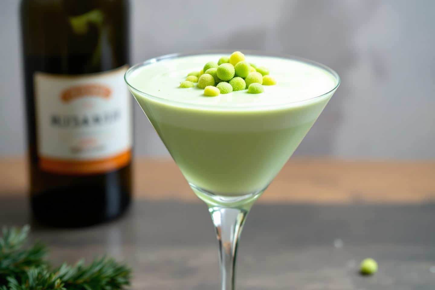 Un jour, un cocktail : lutin magique à la pistache et mousse vanille, la boisson gourmande qui colore vos soirées de l’avent