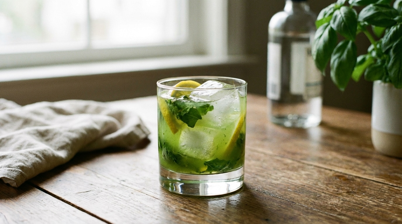 Gin Basil Smash : le cocktail herbacé et citronné qui apaise les longues soirées de janvier