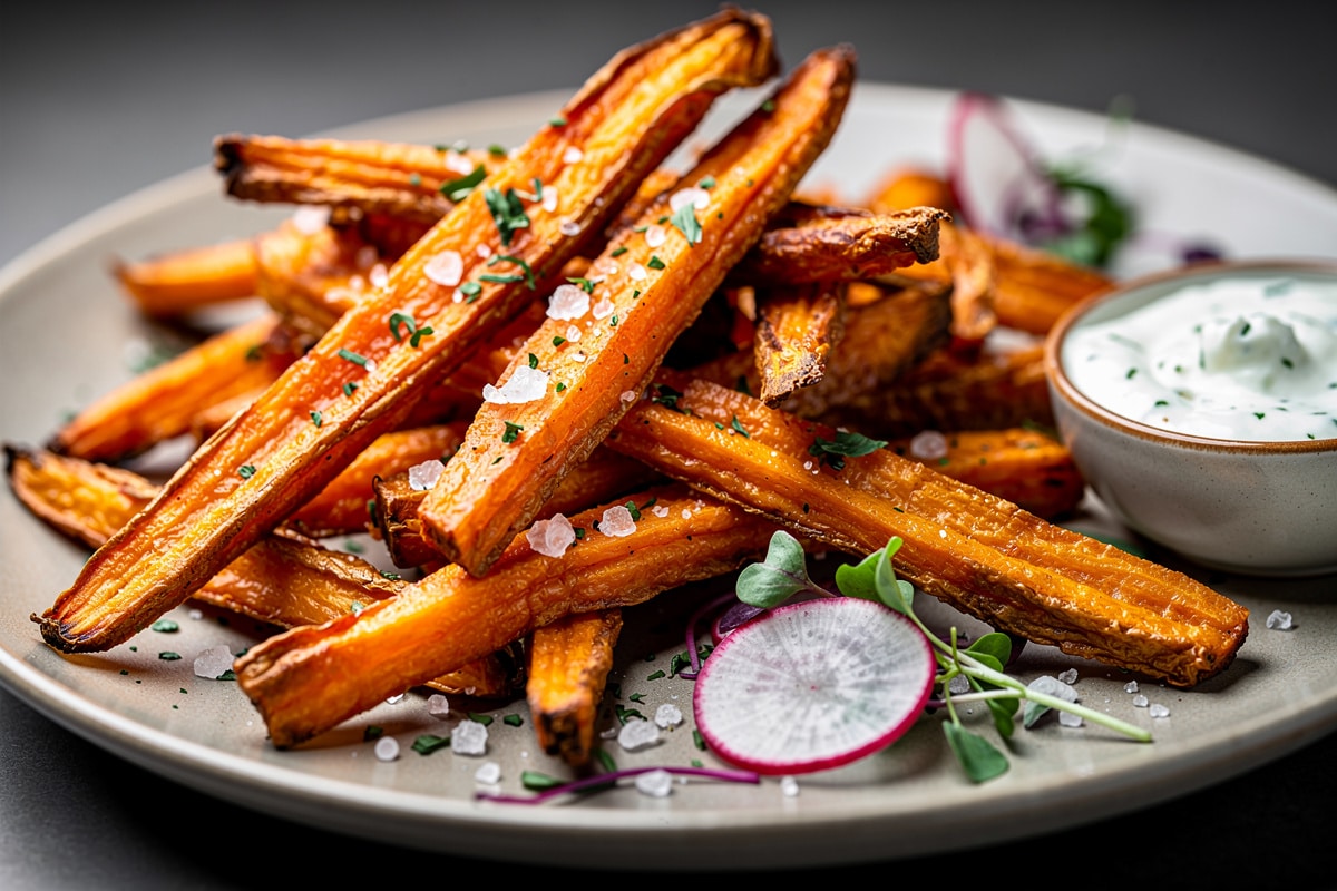 Les meilleures frites de carottes au four : 3 ingrédients de base, rapides, gourmandes et effet croustillant garanti !