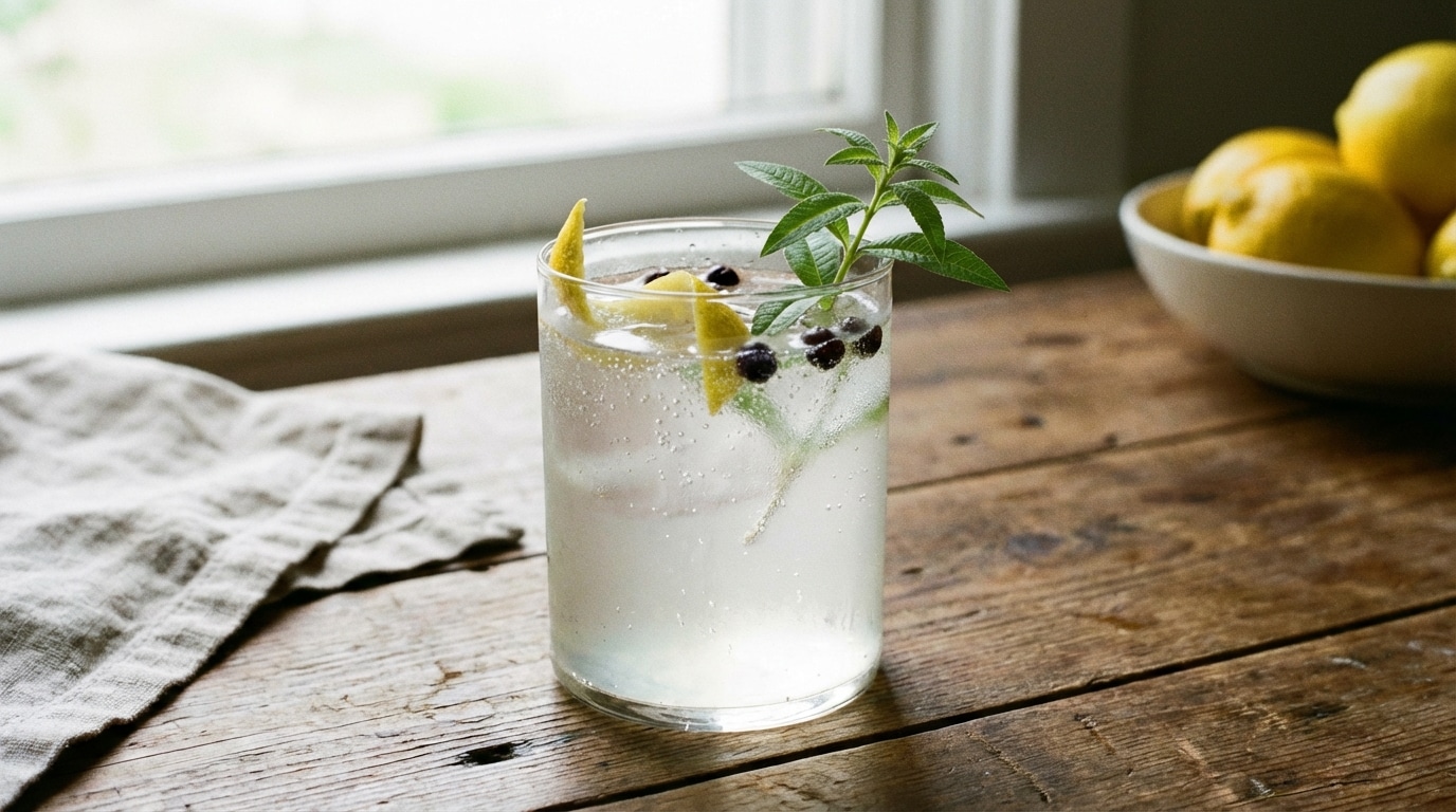 Un jour, un cocktail : tonic citron-verveine tout en délicatesse pour démarrer l’année