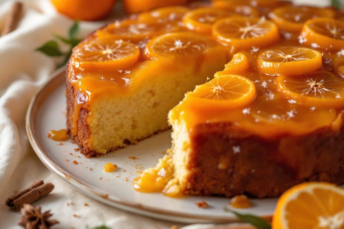 J’ai testé le gâteau renversé à la mandarine caramélisée : moelleux irrésistible, 15 minutes de préparation (et parfum d’hiver garanti)