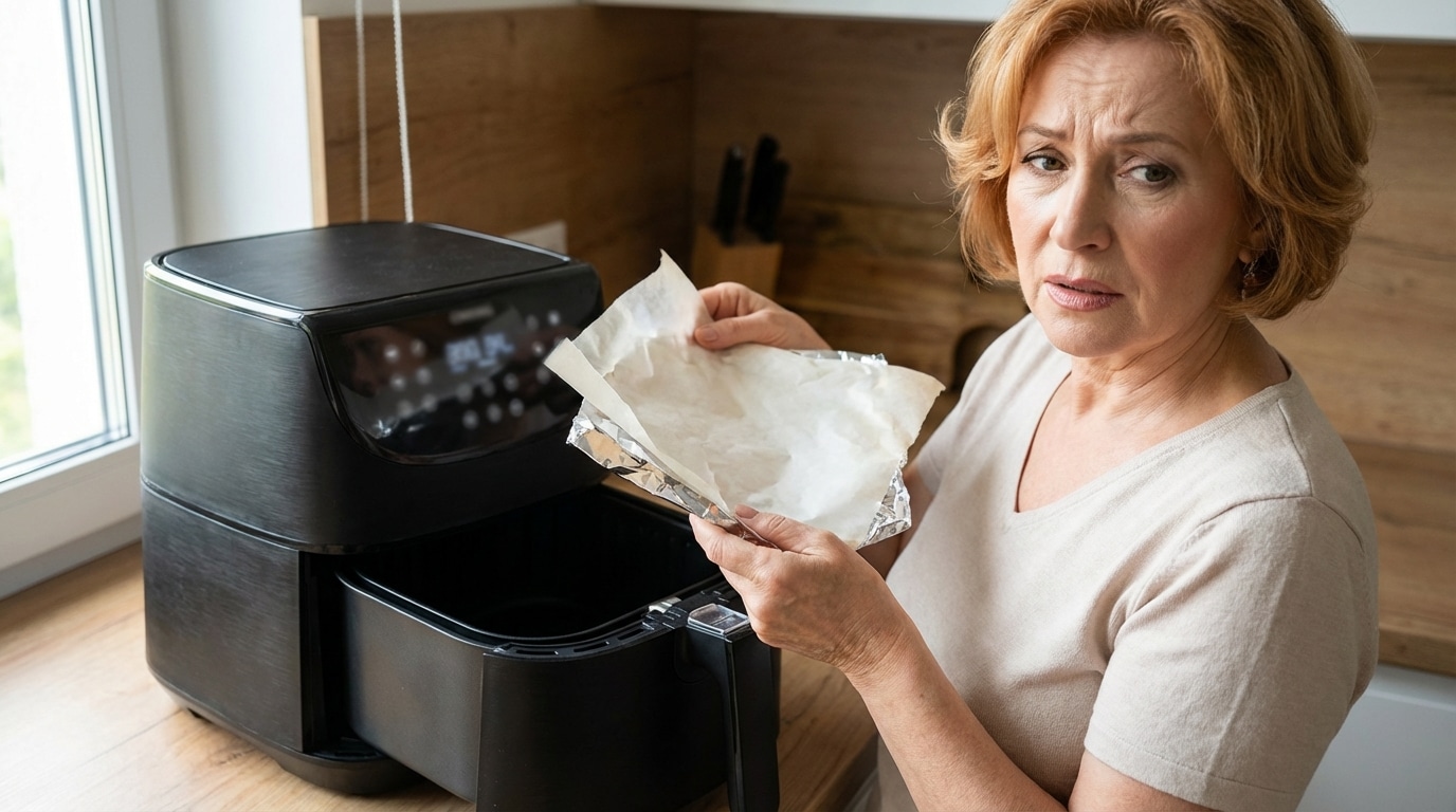 Depuis que j’ai compris où placer cette feuille dans l’airfryer, plus aucun problème de cuisson ni de fumée suspecte