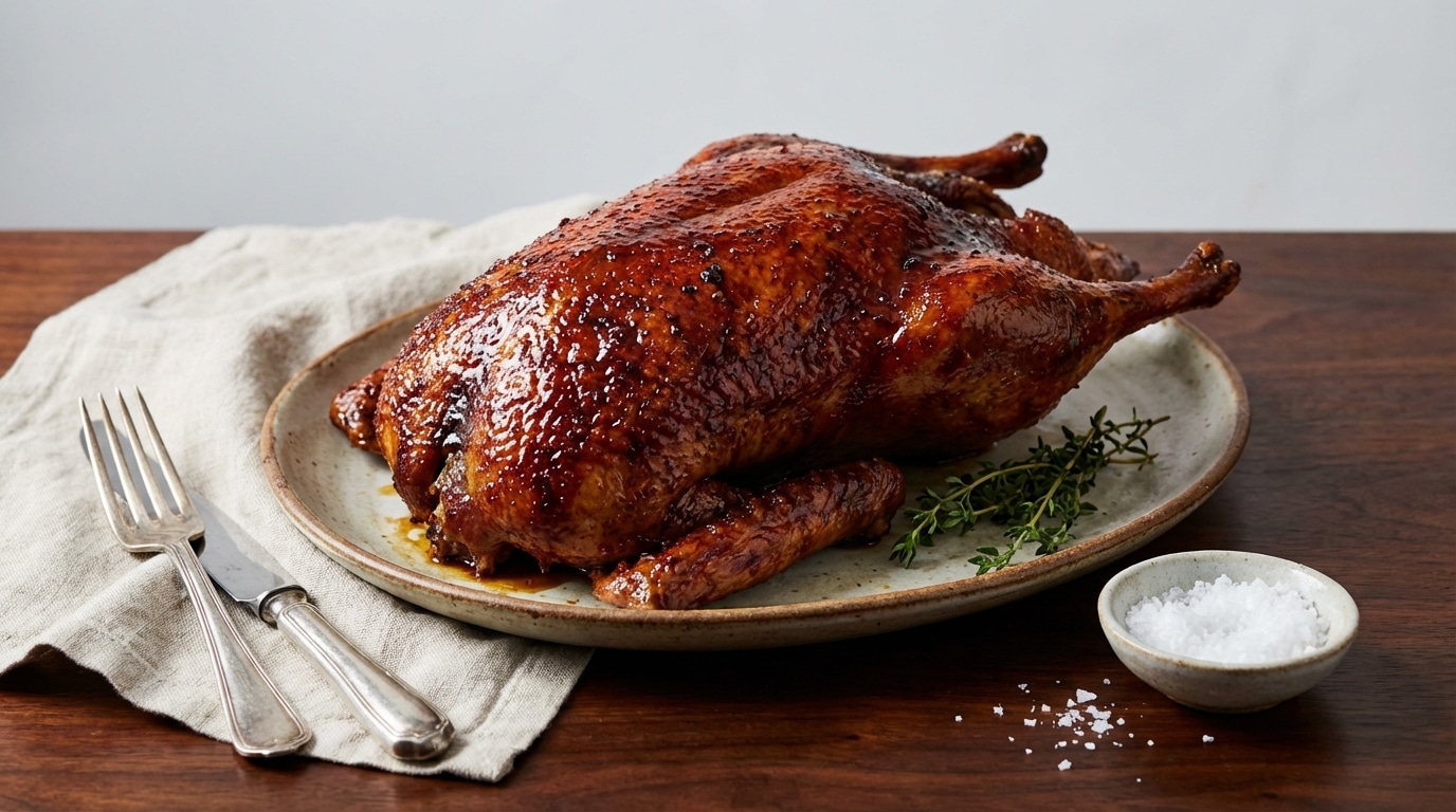 J’ai laissé reposer mon canard une nuit au frigo : peau ultra croustillante, glaçage miel-soja et cuisson facile à la maison (test inratable)