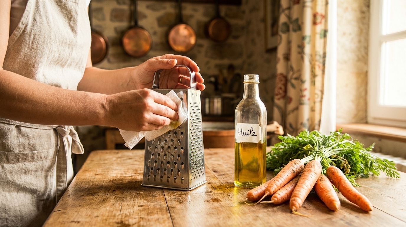Râper carottes ou courgettes sans galère ni perte de temps : le geste tout simple que 90 % des gens ignorent encore