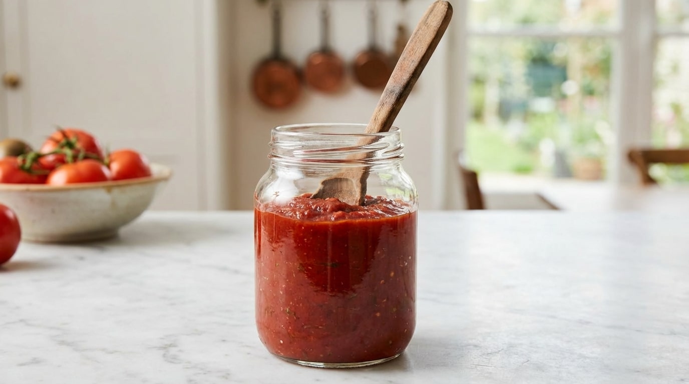 En 20 minutes top chrono, j’ai concocté un ketchup maison aux tomates en boîte bien plus doux que l’industriel (et zéro culpabilité)