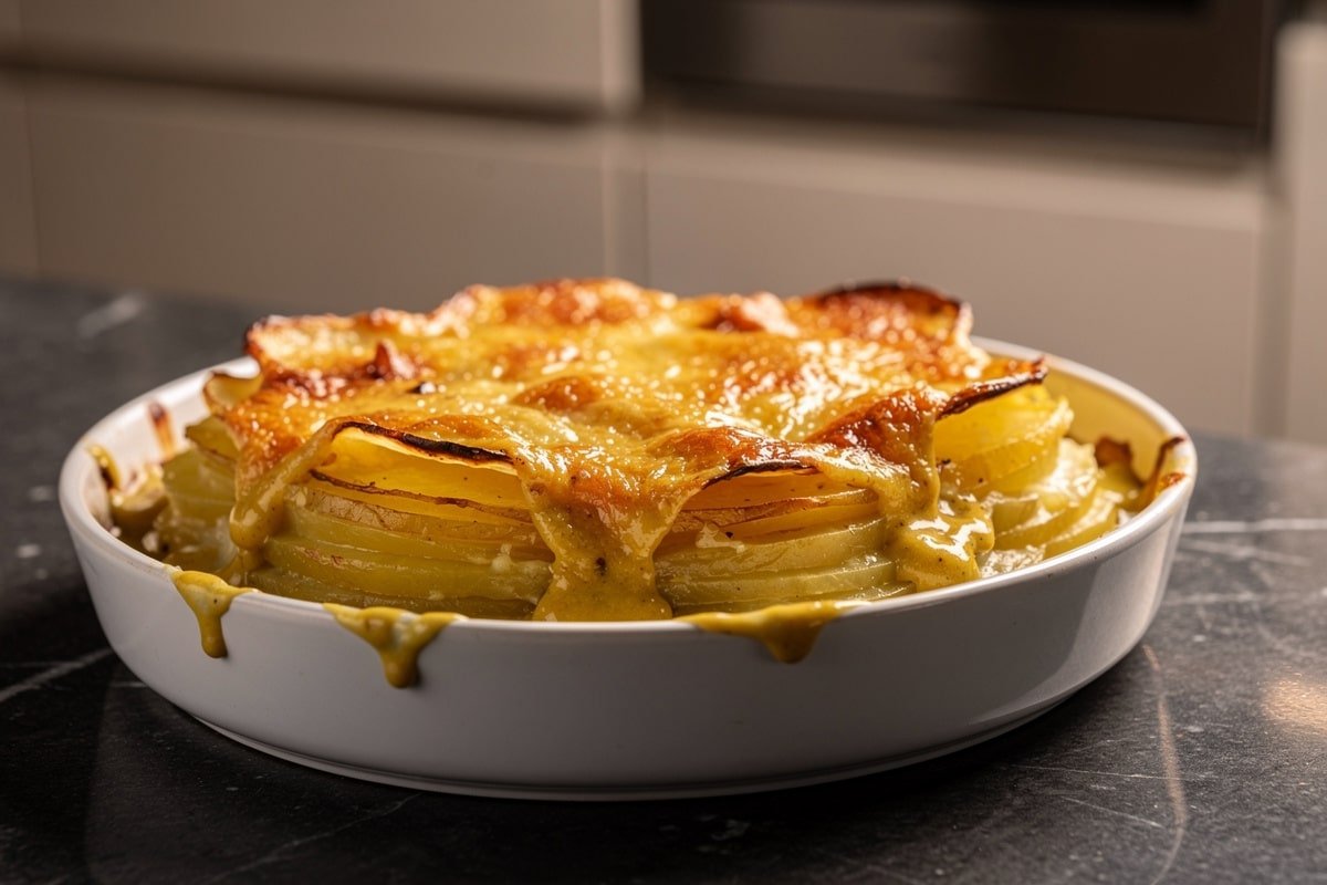 Vos pommes de terre sont trop banales ? Essayez ce gratin minute à la moutarde : fondant, malin et zéro précuisson !