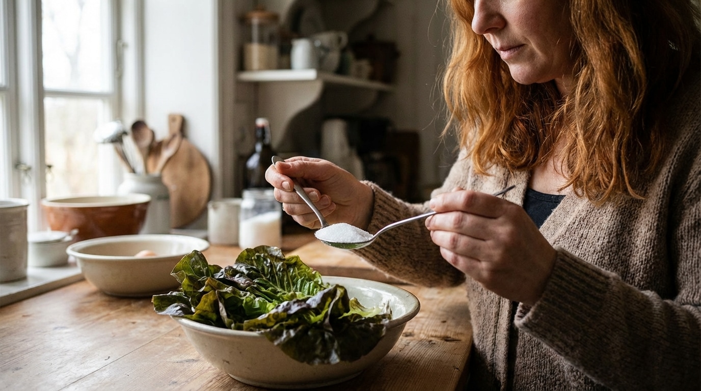 Vous croyez votre salade fichue ? Le bain de sucre froid qui ressuscite feuilles molles et croquant oublié en 1 heure